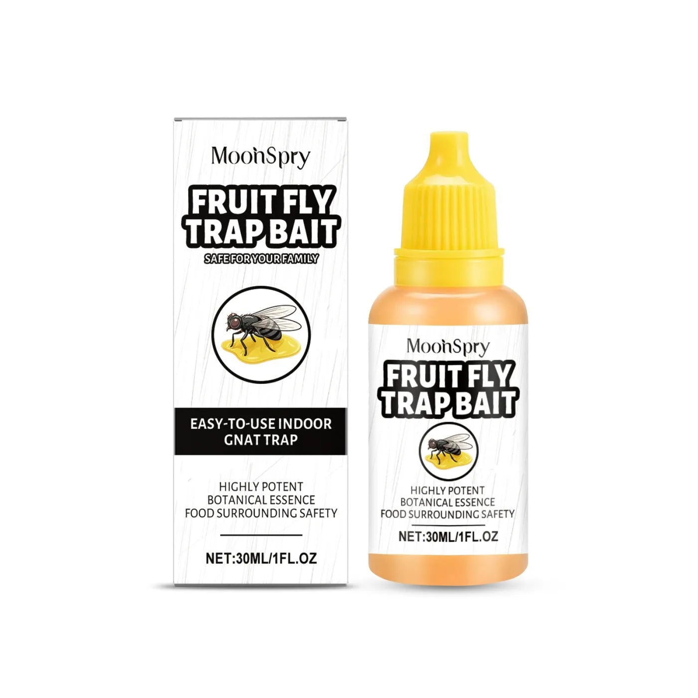 30ml fruit fly trap bait bottle with fructose-based formulation for Drosophila control