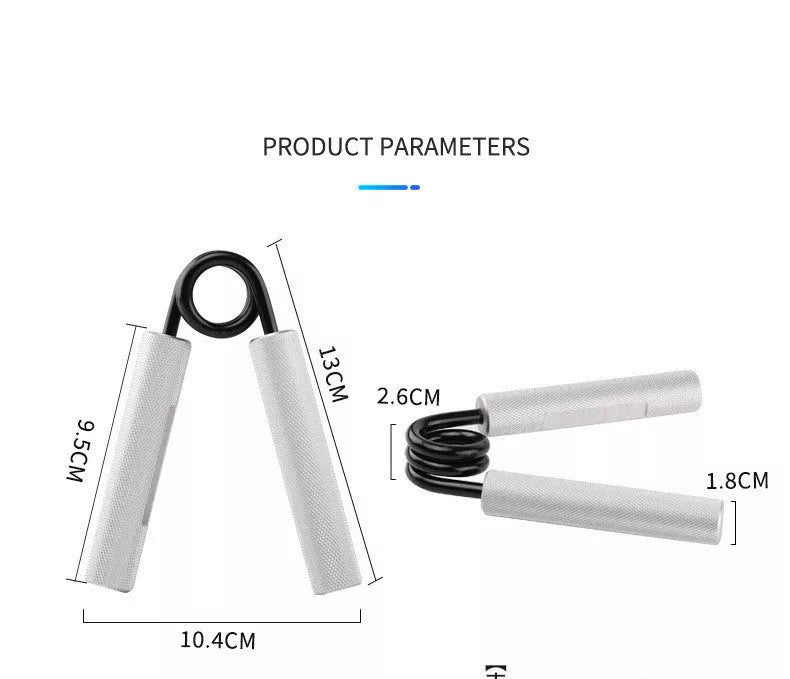 Aluminum Alloy Spring Grip Fitness Hand Equipment with adjustable resistance