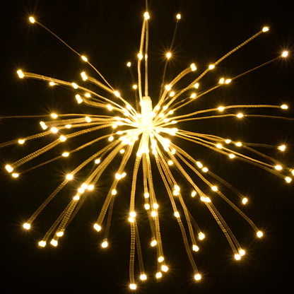 Outdoor waterproof dandelion string lights with copper wire and remote control in colour and warm colour options