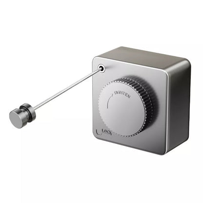 Telescopic wall-mounted laundry line in gun gray, black, and matt white options