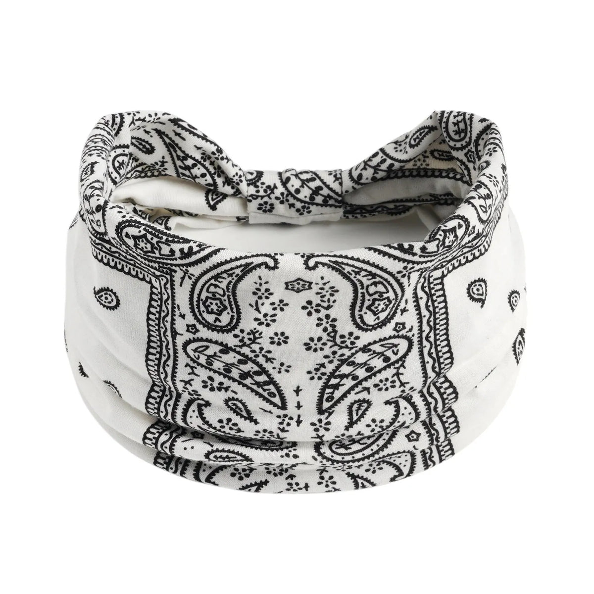 Bohemian cloth yoga sports headband with floral and polka dot patterns, available in multiple colours.