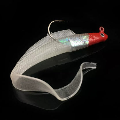 Creative Simulation Long Lead Soft Fishing Lure in various colors for realistic bait imitation