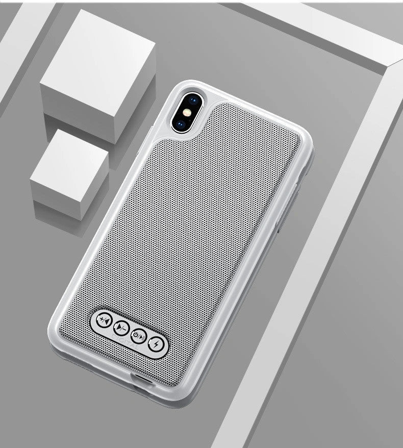 3-in-1 Bluetooth Speaker Phone Case for iPhone with emergency charging feature