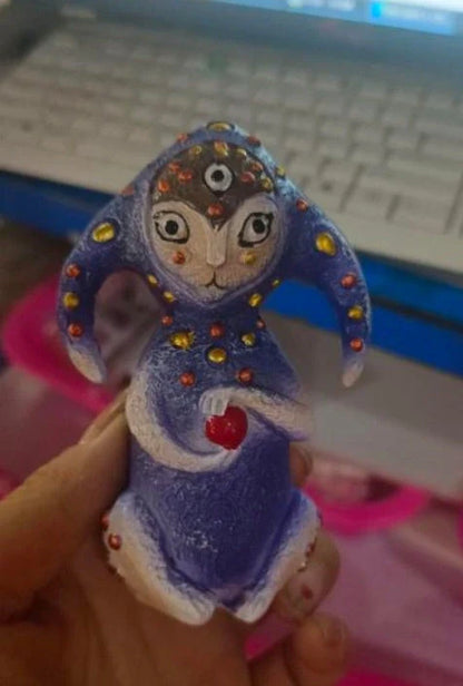 Handcrafted fantasy creature resin ornament for garden decoration