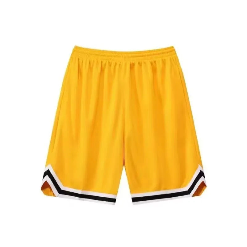 Men's elastic polyester shorts in various colours for summer sports and leisure activities