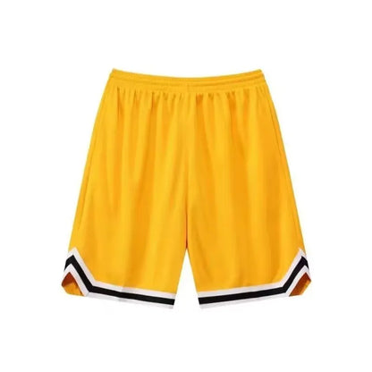 Men's elastic polyester shorts in various colours for summer sports and leisure activities