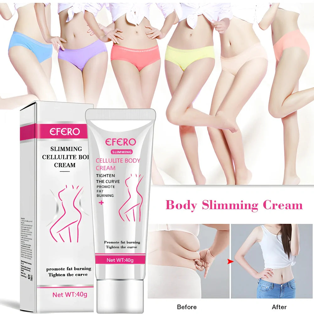 40g body massage cream container with caffeine and shea butter for skin tightening and moisturising