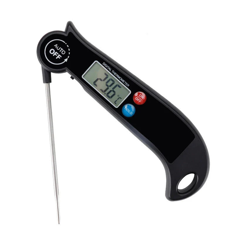 Advanced digital cooking thermometer with fast temperature readout, wide temperature range, and foldable probe design for precise monitoring of meats, grilling, oven, and more