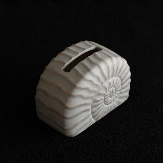 Conch ramble resin tissue box with modern design, 20-26cm dimensions for standard tissues