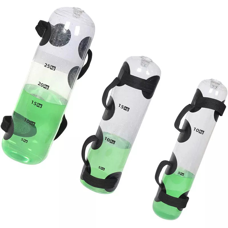 Adjustable Water Bag for Weight-Bearing Fitness with transparent PVC design