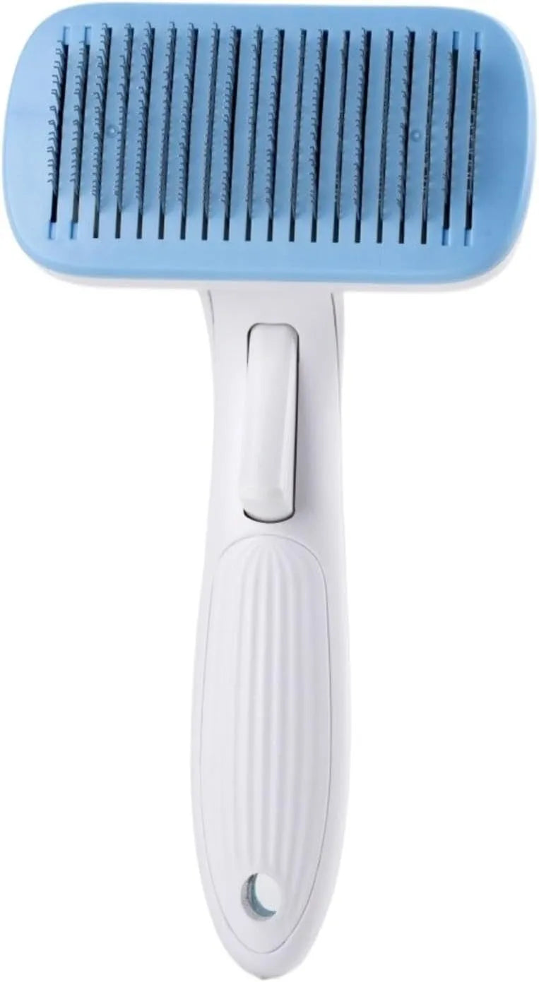 Automatic pet hair removal comb for dogs and cats with one-click needle technology