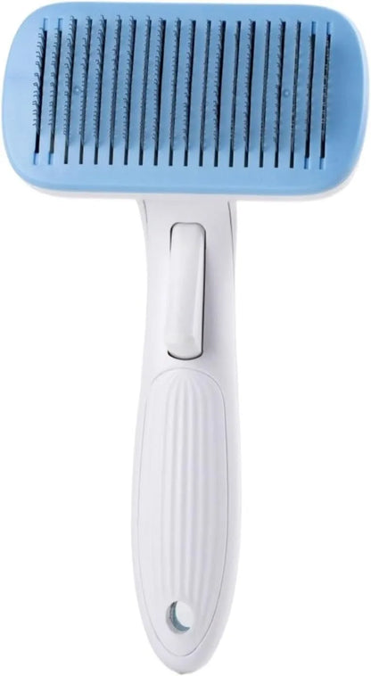 Automatic pet hair removal comb for dogs and cats with one-click needle technology