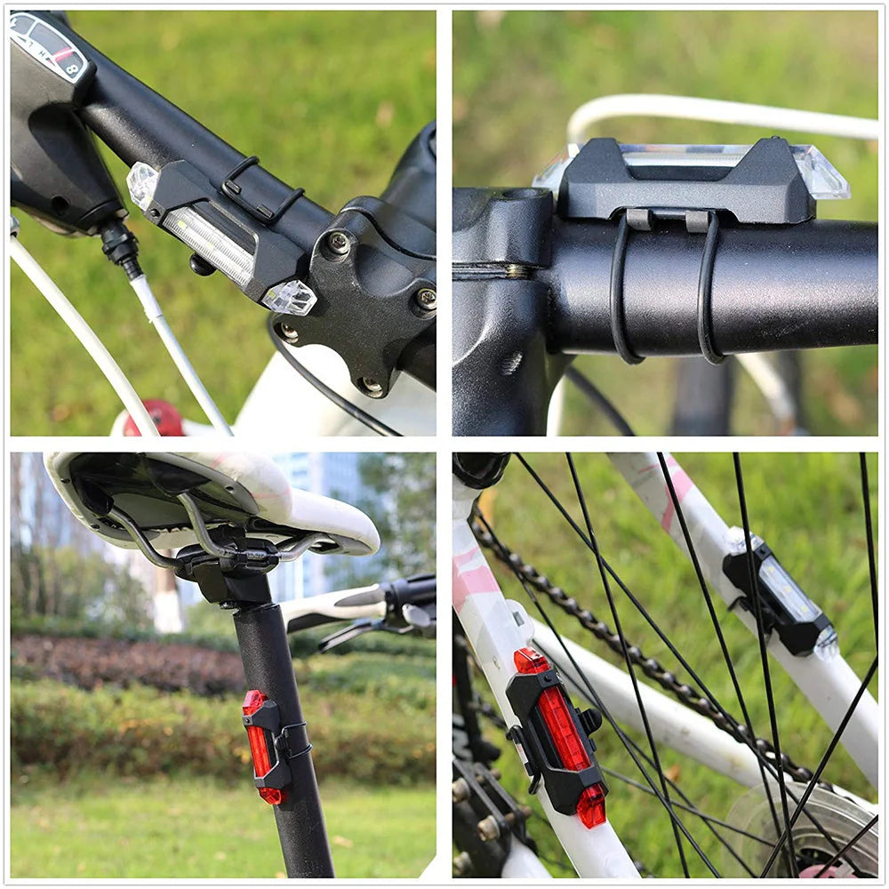 Rechargeable LED bike taillight with waterproof design and multiple lighting modes