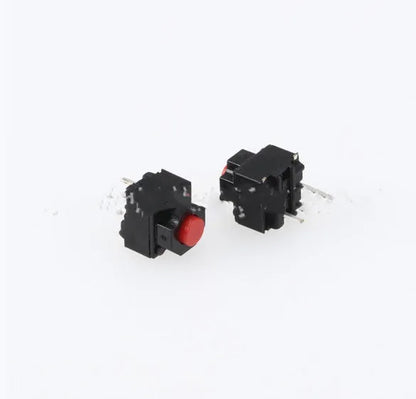 Waterproof aluminium tact switch with patch pins and 1A current rating