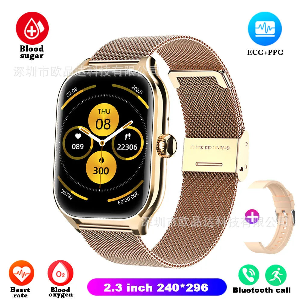 Full touch Bluetooth call smart bracelet with IPS screen, 7-14 day battery, and multiple colour options.