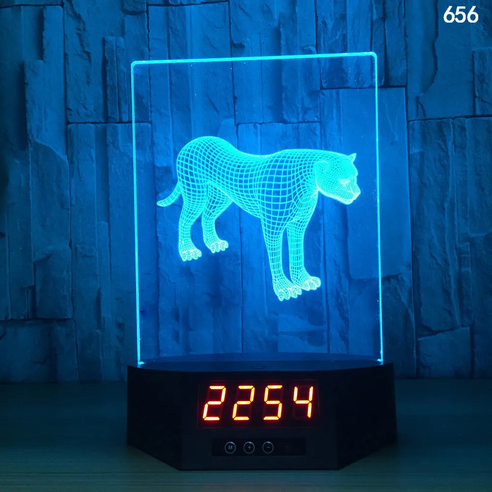 Glowing 3D dolphin LED night light on a table with remote control