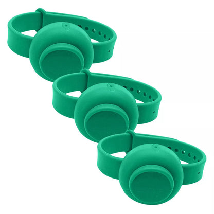 Portable Silicone Disinfectant Bracelet in various colors for easy hygiene access