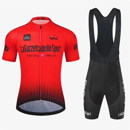 Loop short sleeve cycling suit in a patterned colour on a road bike, showing moisture-wicking fabric.