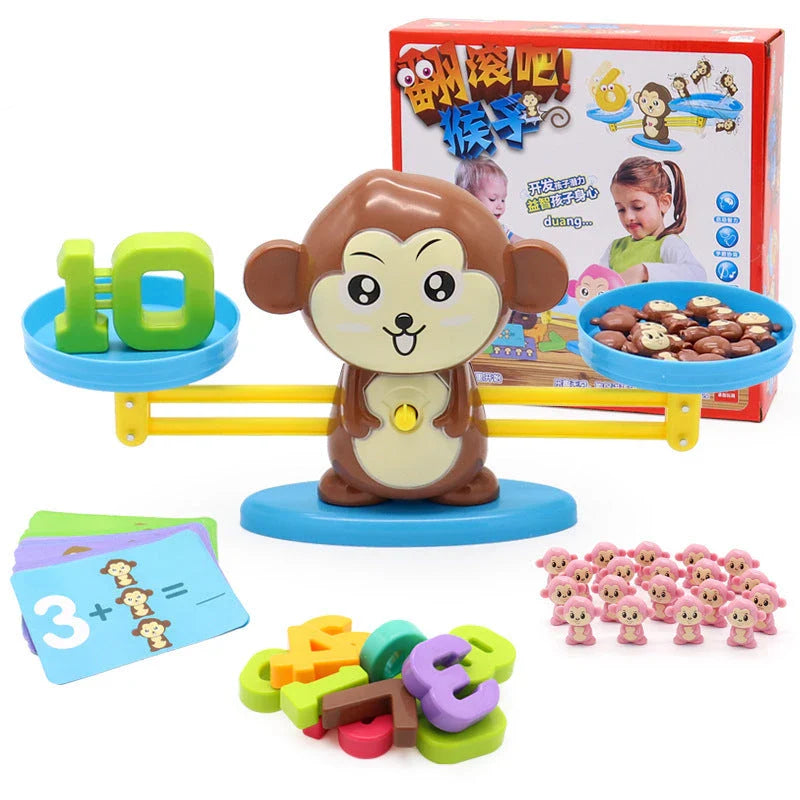 Engaging Educational Balance Toy with colorful animal shapes and digital display for early math learning