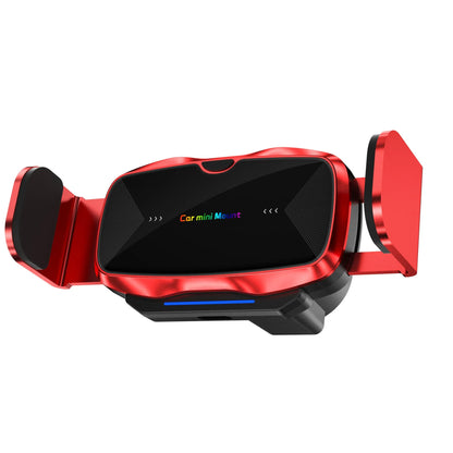 Car electric phone holder with touch sensing, Type-C, 77x38.9x50.8mm, in Black Gold Red or Silver