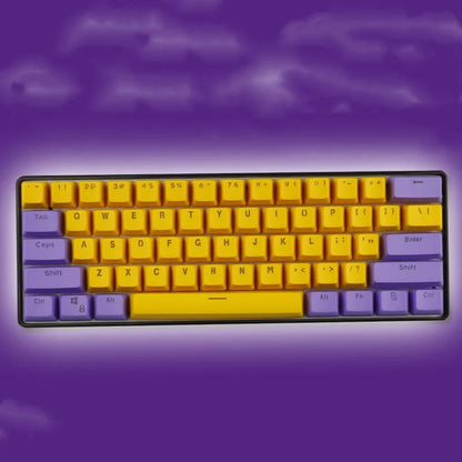 PBT transparent keycap set with matte texture and OEM height for RK61, GANSS ALT61, GH60 and I610T keyboards