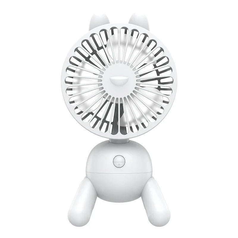 Powerful Portable USB Fan with Automatic Shaking Head and Adjustable Wind Settings for Whisper-Quiet Cooling in Home and Office