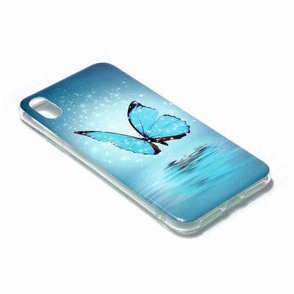 Luminous butterfly cartoon design phone case for iPhone models