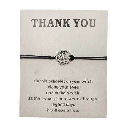 Handcrafted Tree of Life bracelet with adjustable woven design in various vibrant colors