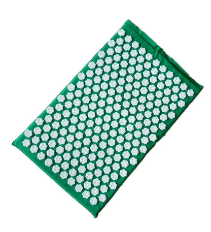 Lotus-shaped acupressure mat and pillow set in blue colour for massage therapy