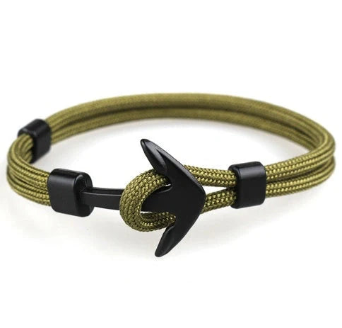 Unisex Pirate Anchor Bracelet with detailed nautical design, perfect for sea lovers and fashion enthusiasts.