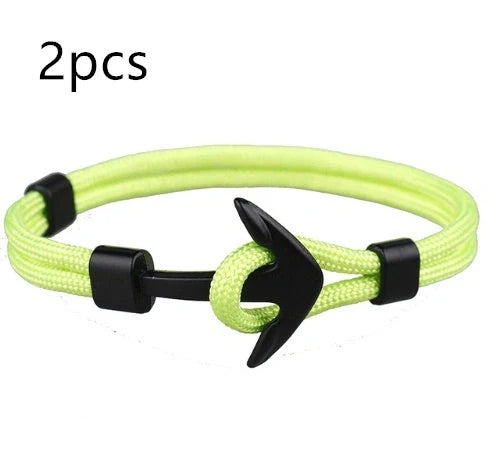 Unisex Pirate Anchor Bracelet with detailed nautical design, perfect for sea lovers and fashion enthusiasts.