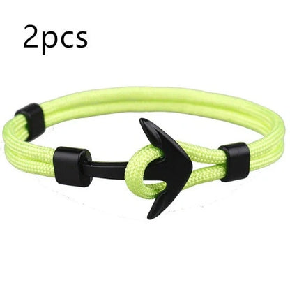 Unisex Pirate Anchor Bracelet with detailed nautical design, perfect for sea lovers and fashion enthusiasts.