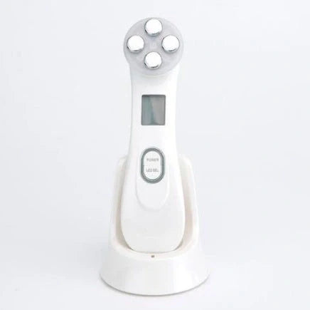 EMS radio frequency beauty instrument for skin rejuvenation, compact design with 10W power