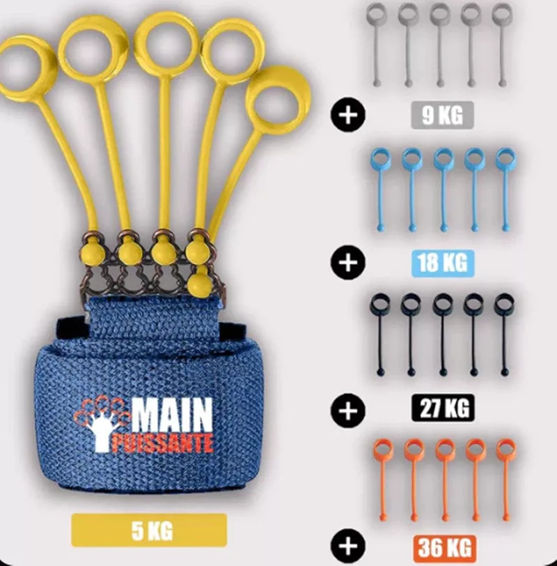 Adjustable Hand Yoga Resistance Band for finger strength training with three tension levels