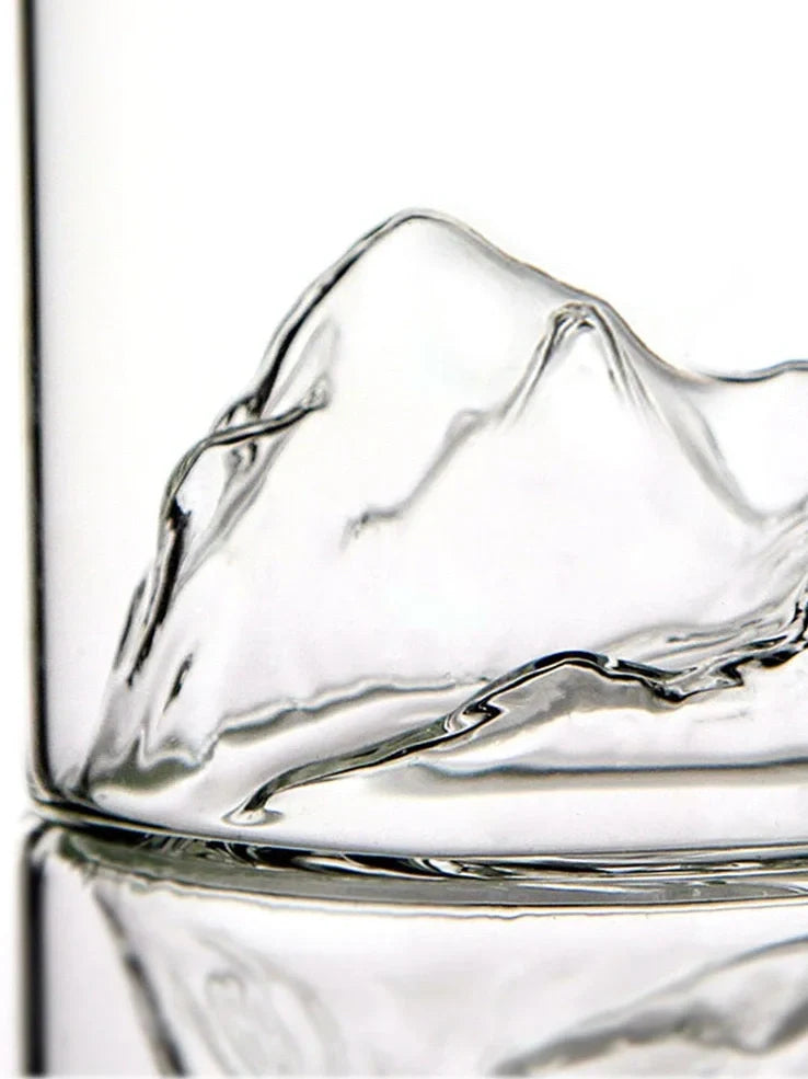 Japanese whiskey glass with 200ml capacity, heat-resistant transparent glass, 73mm height