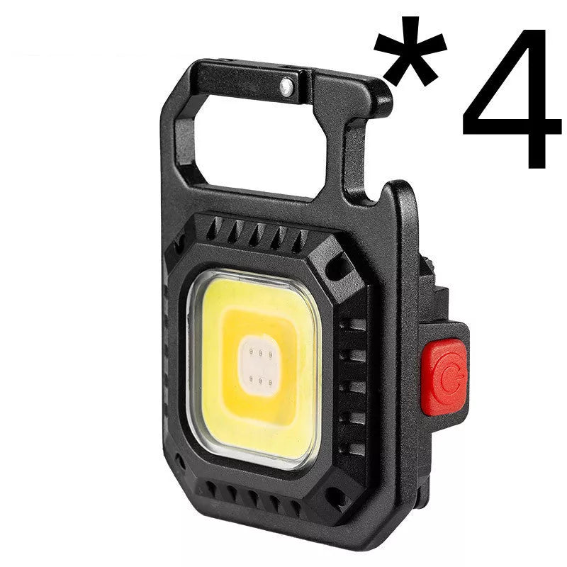 Multifunctional mini keychain light with 30W power and tools