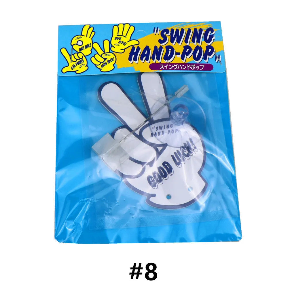 Swing hand cartoon jasmine green tea aromatherapy pendant with fixed bracket for car and indoor hanging decoration