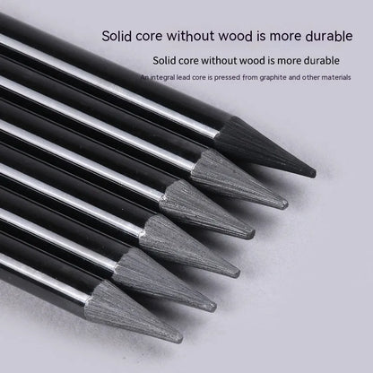 Carbonized Pencil Suit with six graphite and three carbonized pencils on suction card packaging
