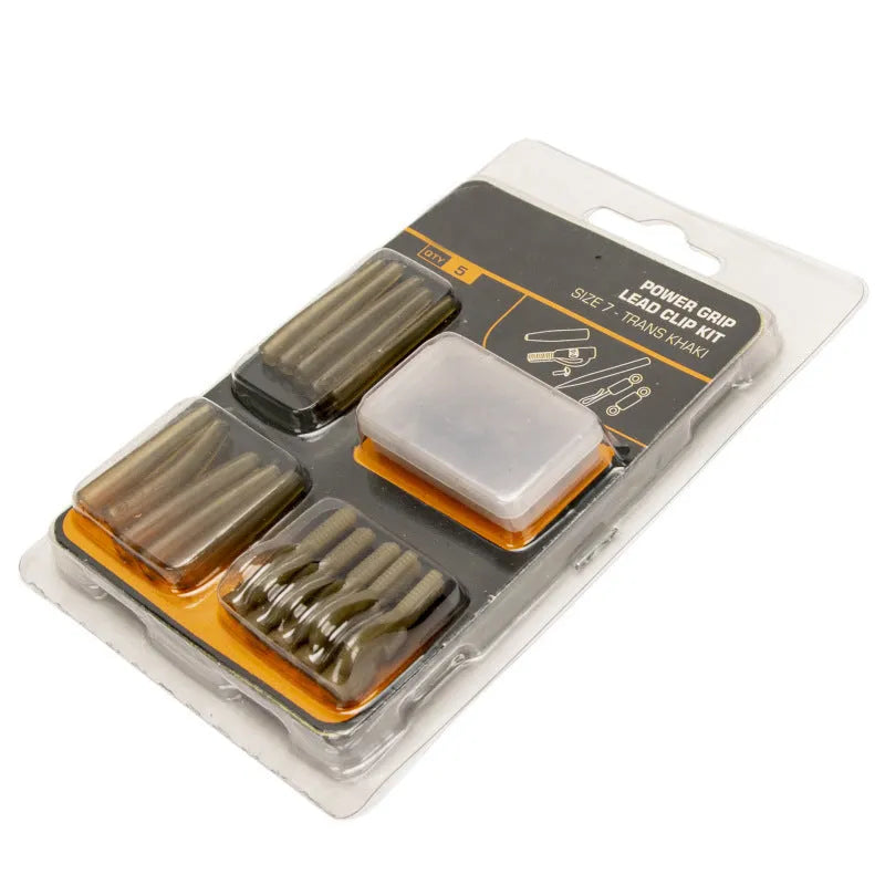 30 Piece European Carp Accessory Set: Essential Fishing Gear with 5 Anti-Winding Pipes, 10 Threaded Hoses, 10 Rotations, and 5 Screws for Tackle Organisation