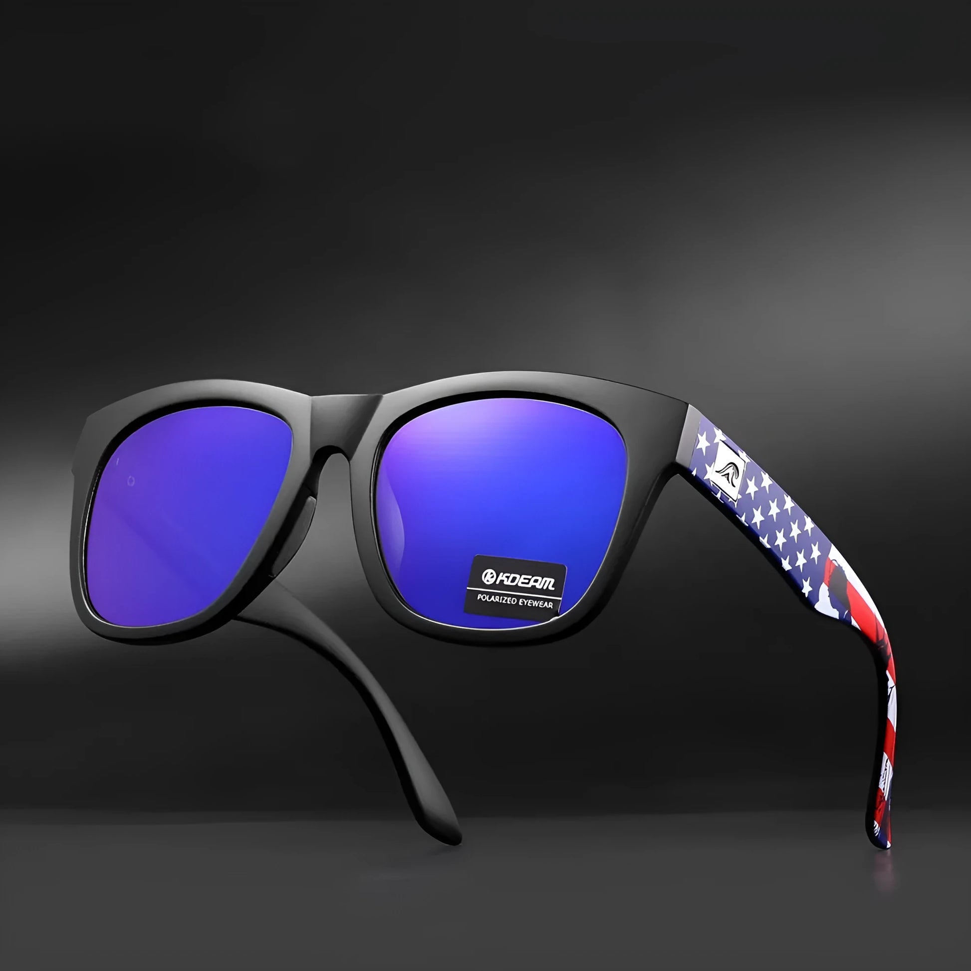 Thickened polarised sunglasses with TAC lenses and PC frame in one of five available colours.