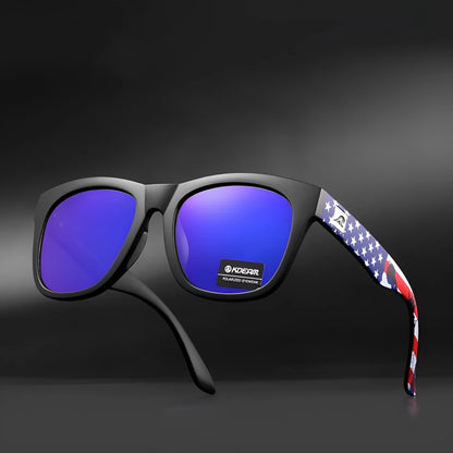 Thickened polarised sunglasses with TAC lenses and PC frame in one of five available colours.