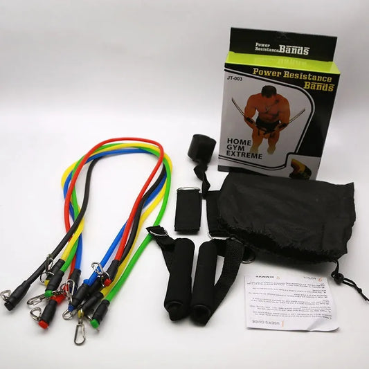 Multi-functional door sports pulling rope set with ABS plastic components and two hook sizes