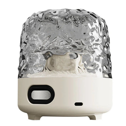 Bedroom projection night light showing water ripple and starry sky effects with remote control