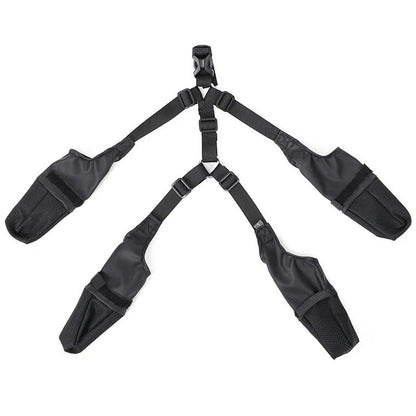 Adjustable waterproof dog boots with non-slip soles for outdoor protection