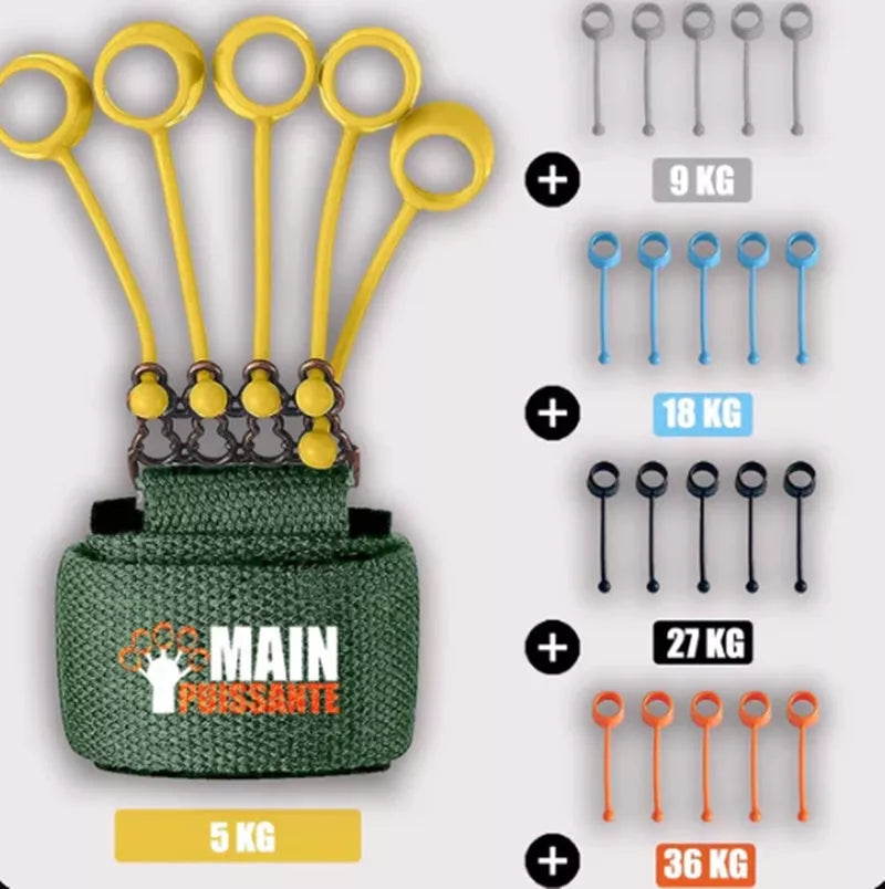 Adjustable Hand Yoga Resistance Band for finger strength training with three tension levels