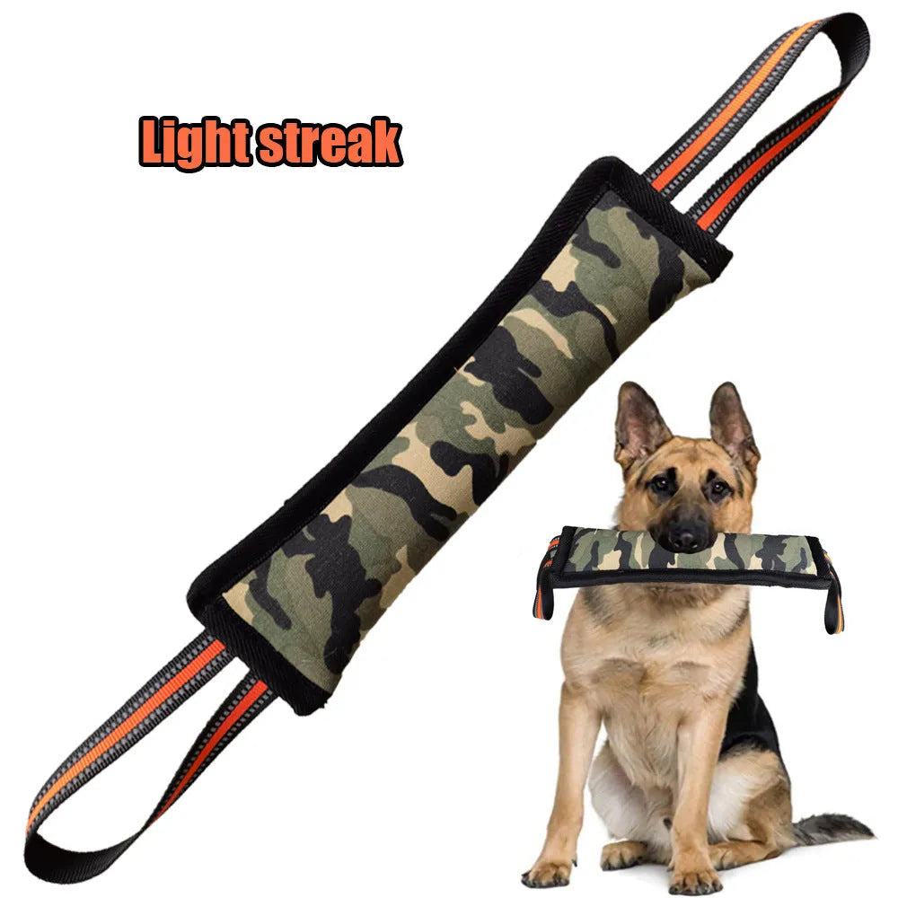 Camouflage cloth dog training stick, bite-resistant pet toy for interactive training, specification LY307, single pack
