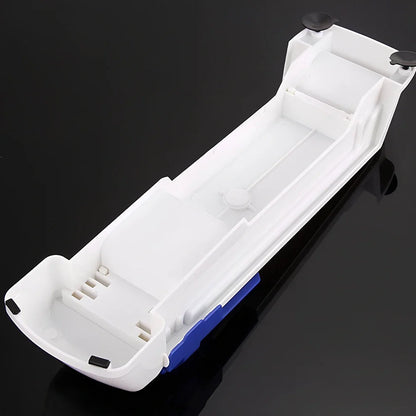 Blue vegetable roll meat roller measuring 36cm with food-safe plastic construction for creating vegetable-wrapped meat portions