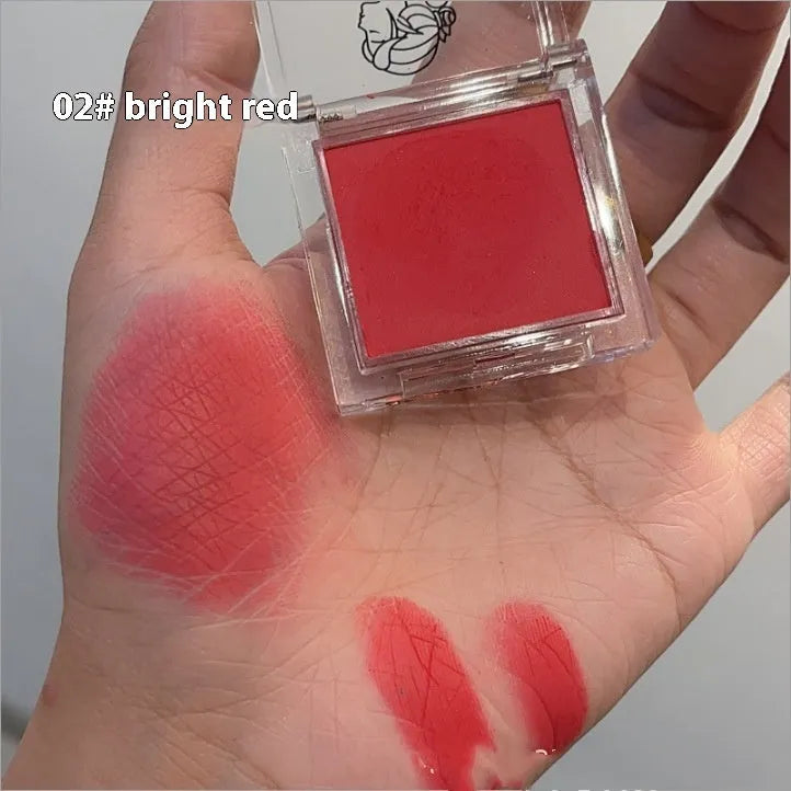 Bright yellow matte eyeshadow single pan with 2g net content for monochrome makeup application