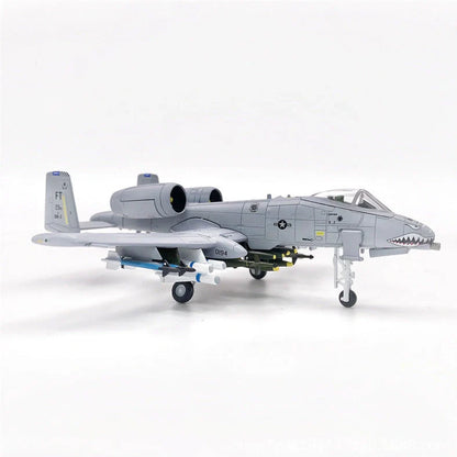 10-inch alloy shark head aircraft model toy with monochrome finish and realistic detailing
