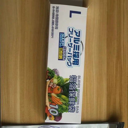 Set of aluminium foil sealed fresh bags in small, medium, and large sizes for food storage
